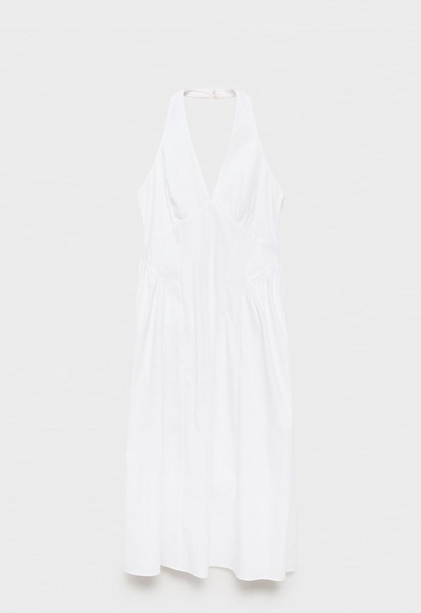 MANGO - Vestido valenti - natural