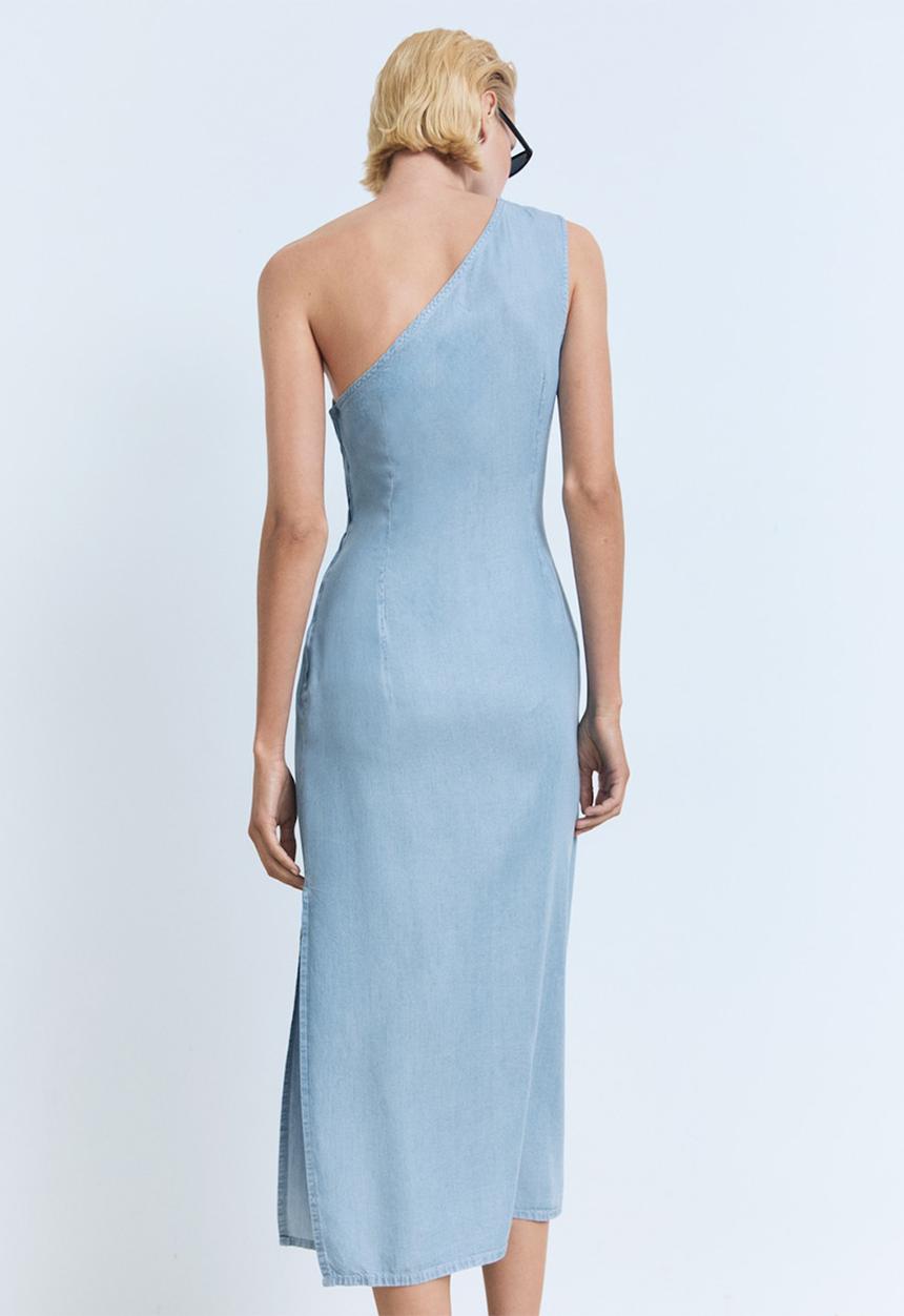 MANGO - Dress mayla - open-blue
