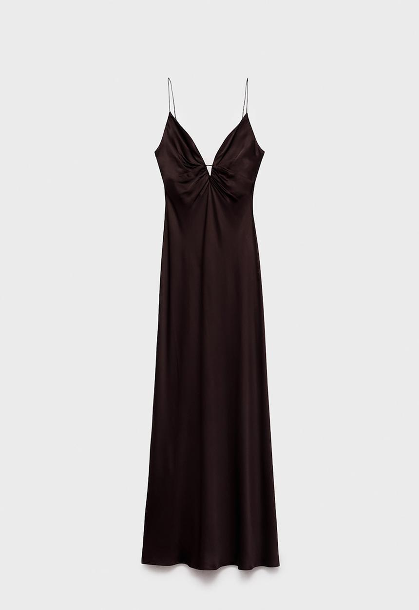 MANGO - Dress victoria -  brown