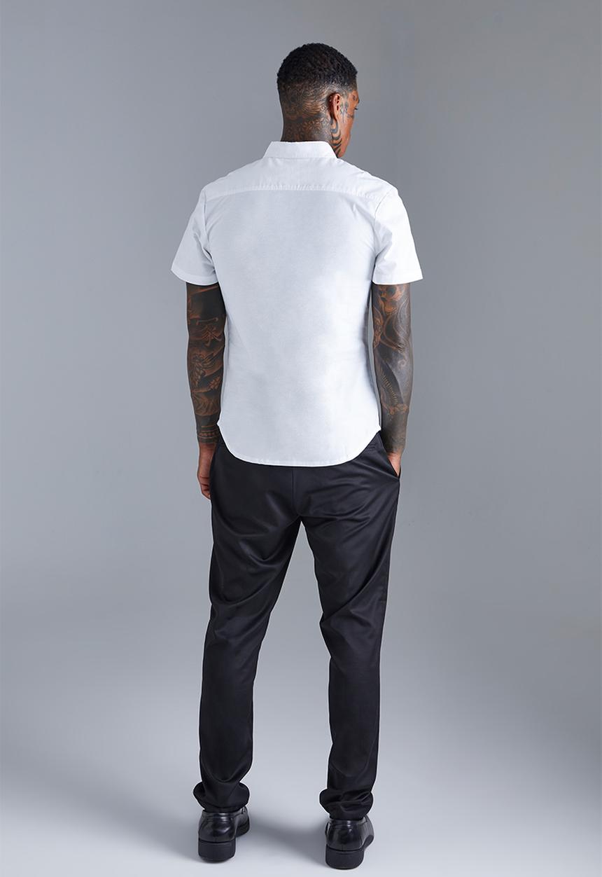 boohooMAN - Short Sleeve Slim Fit Shirt - white