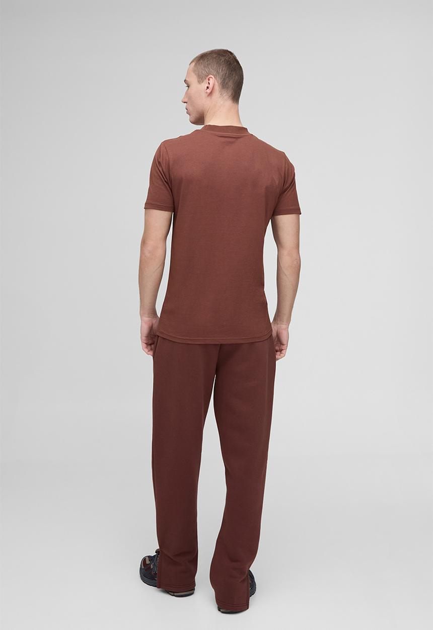 boohooMAN - Basic Slim Fit Crew Neck T-Shirt - Chocolate