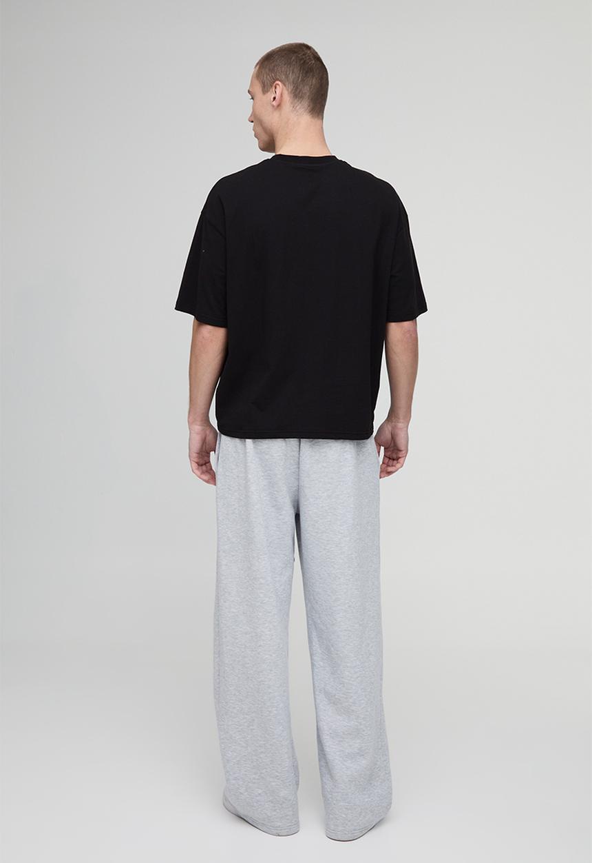 boohooMAN - Basic Oversized Boxy Crew Neck T-shirt - Black