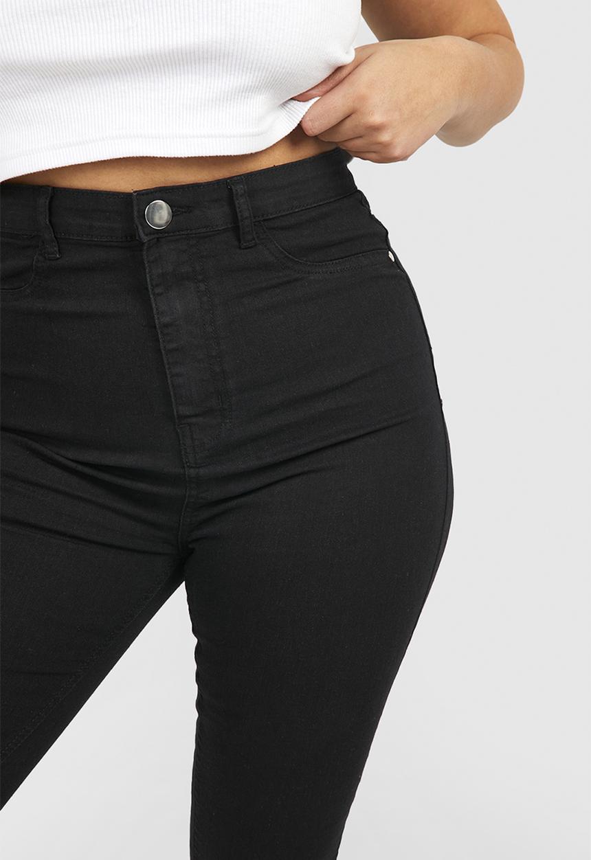 boohoo - Plus high waisted jeggings - black