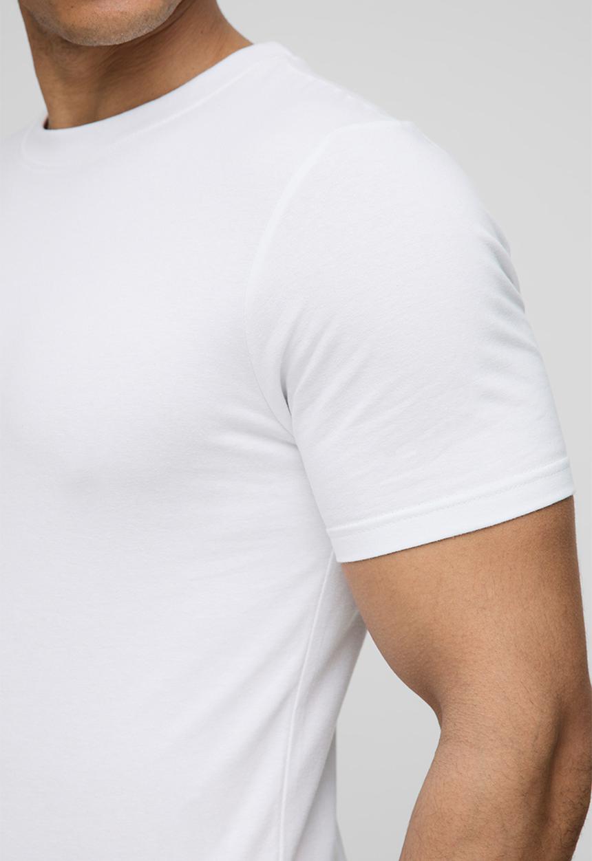 boohooMAN - Basic Muscle Fit Crew Neck T-Shirt - White