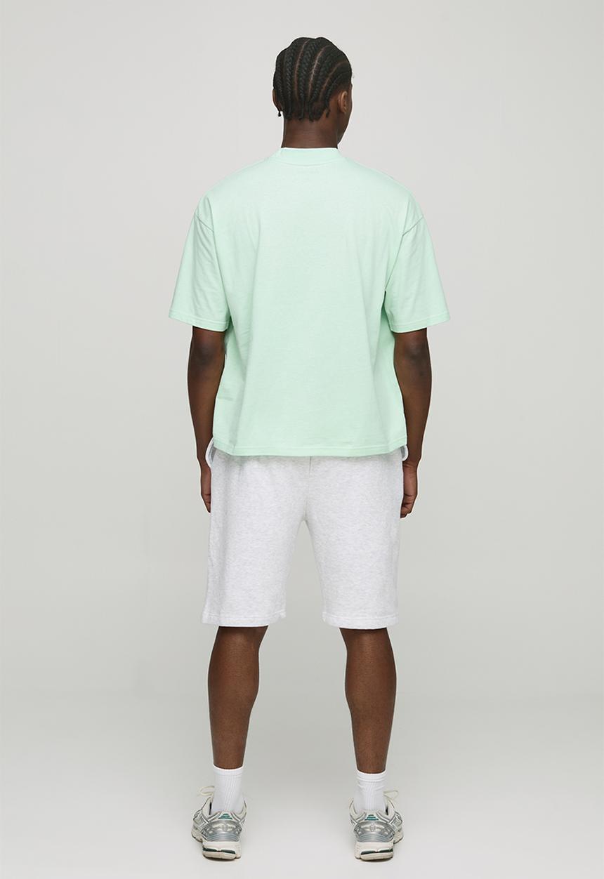 boohooMAN - Oversized Boxy Extended Neck T-shirt - Mint
