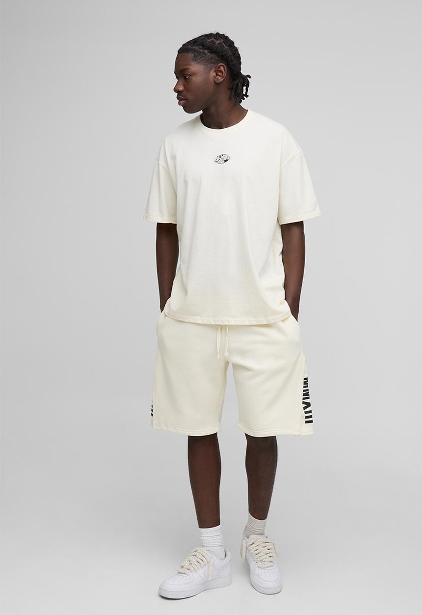 boohooMAN - Oversized Retro Digi Phone Graphic T-Shirt - ecru