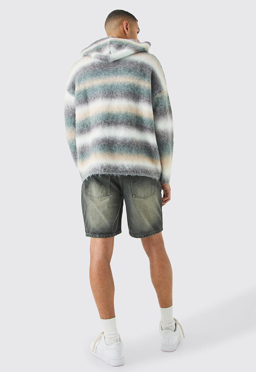 boohooMAN - Relaxed Rigid Denim In Antique Grey - Grey
