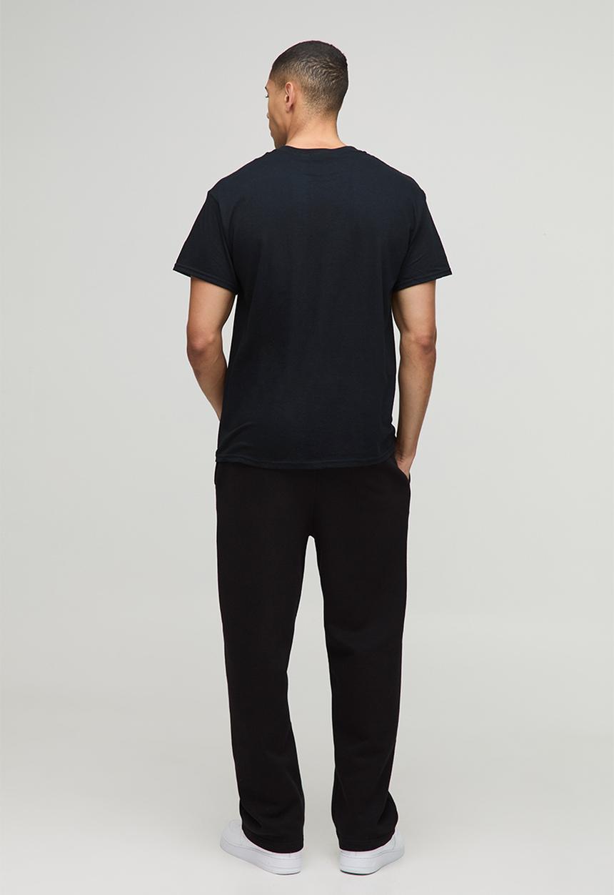 boohooMAN - Black Oversized Embroidered Safety Pin T-Shirt - Black