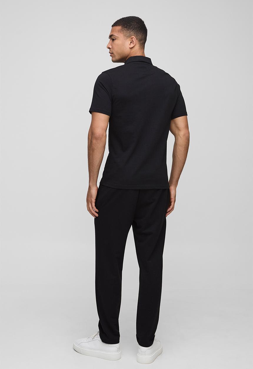 boohooMAN - Slim Fit Jersey Short Sleeve Shirt - Black