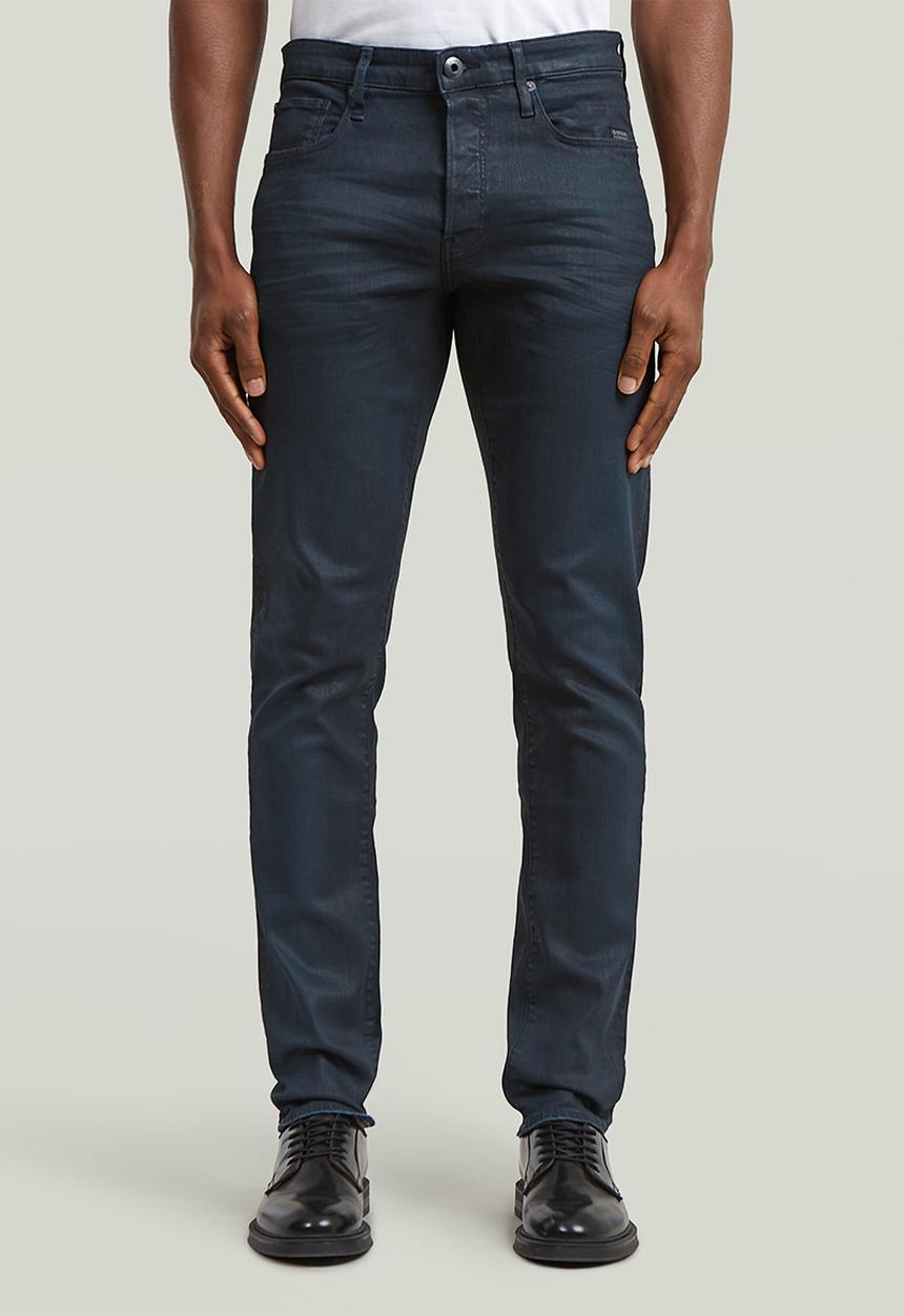G-STAR - 3301 Slim - Semi coated blue