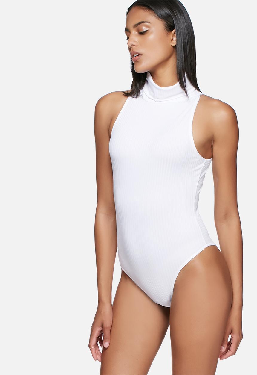 Missguided - Ribbed roll neck bodysuit 