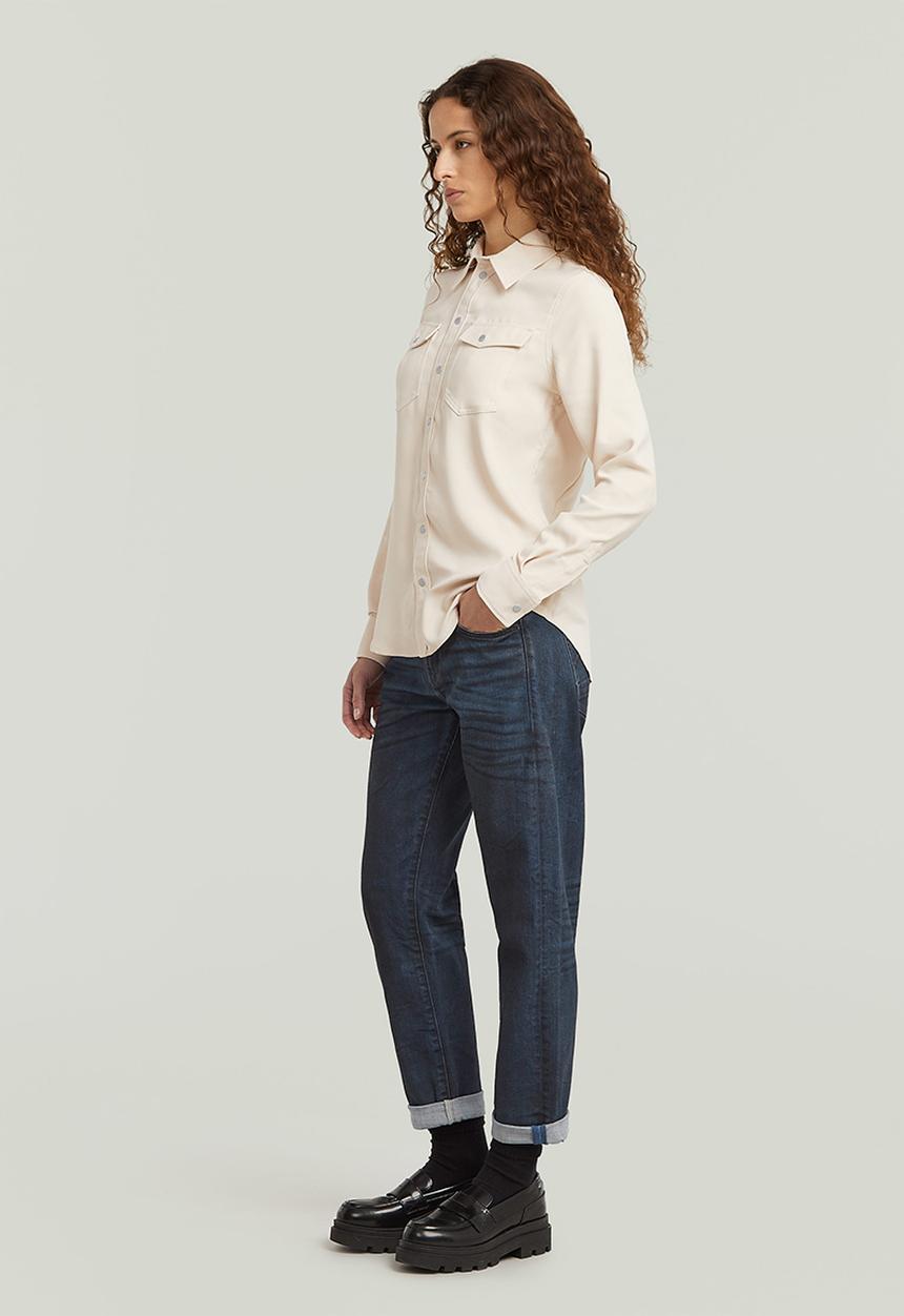 G-STAR - Slim Western l\s Shirt Wmn - White
