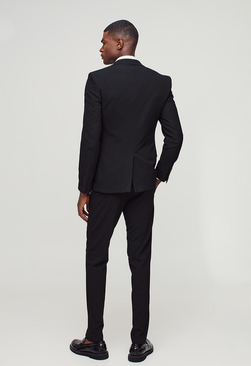 boohooMAN - Skinny Black Suit Trousers - Black