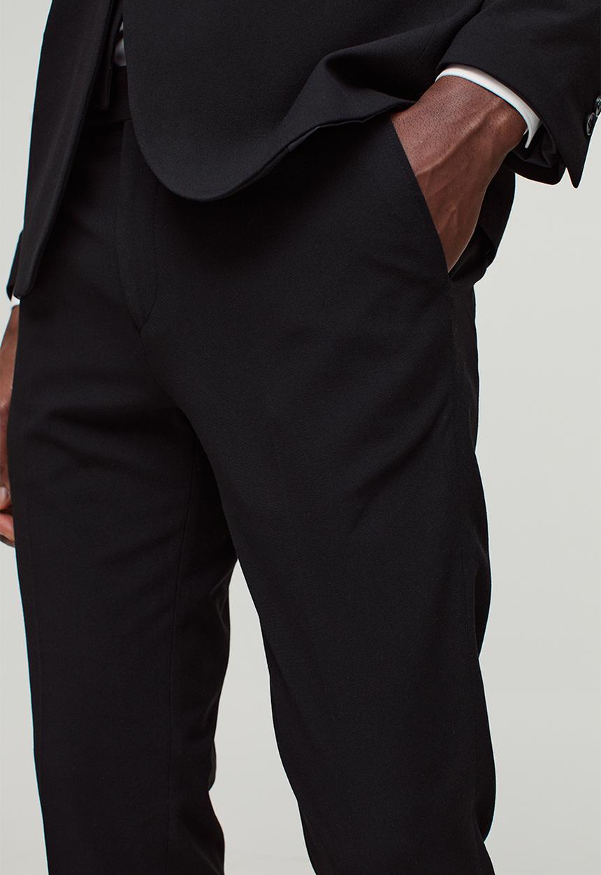 boohooMAN - Skinny Black Suit Trousers - Black