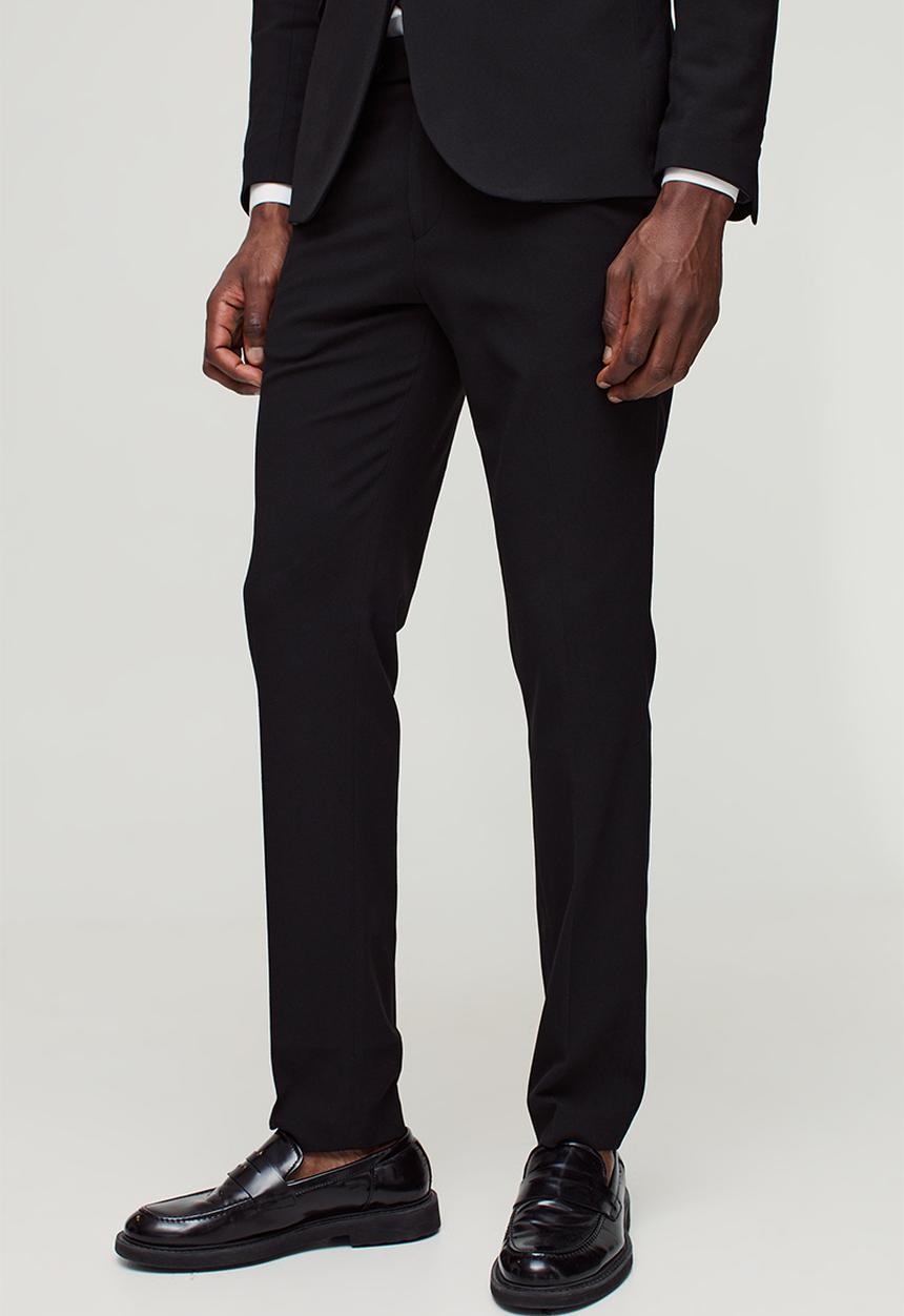 boohooMAN - Skinny Black Suit Trousers - Black