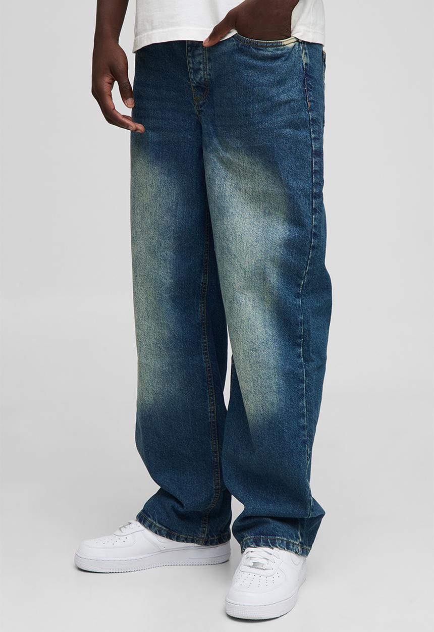 boohooMAN - Relaxed Rigid Jean - Vintage Blue