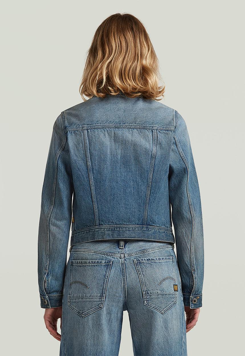 G-STAR - Pitched Hem Slim Jacket Wmn - Mid Wash