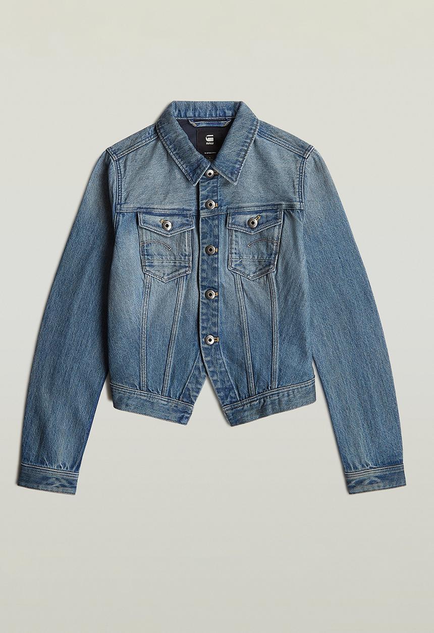 G-STAR - Pitched Hem Slim Jacket Wmn - Mid Wash