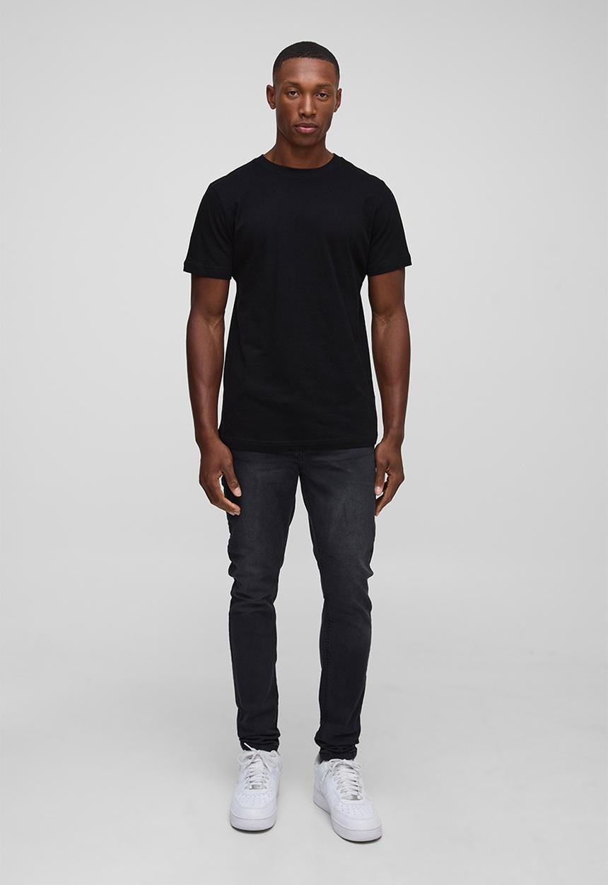 boohooMAN - Skinny Stretch Jean in Charcoal - Charcoal