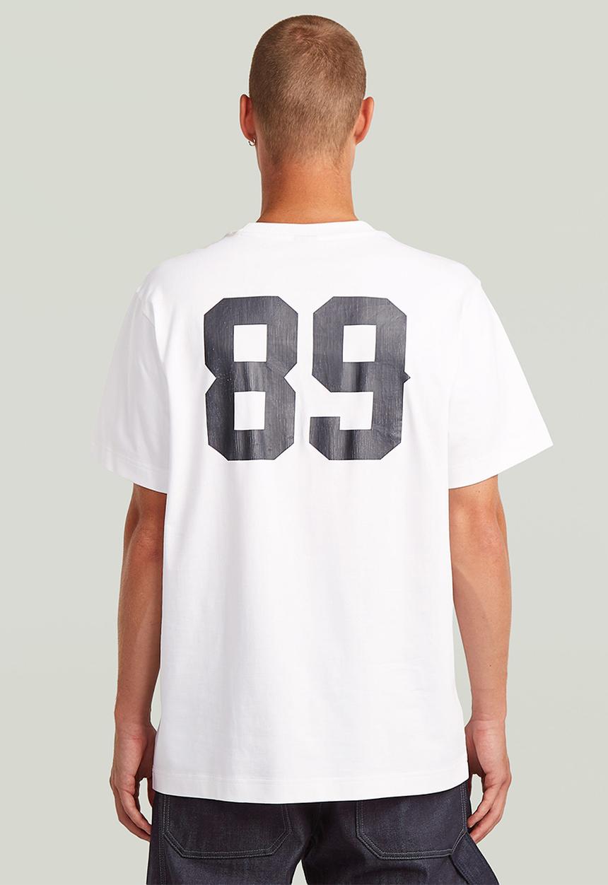 G-STAR - 89 back gr loose r t - white