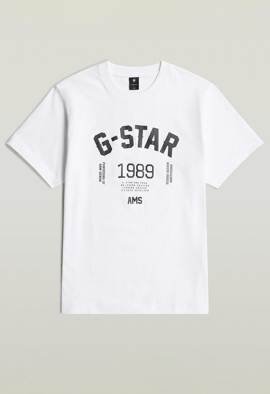 G-STAR - 89 back gr loose r t - white