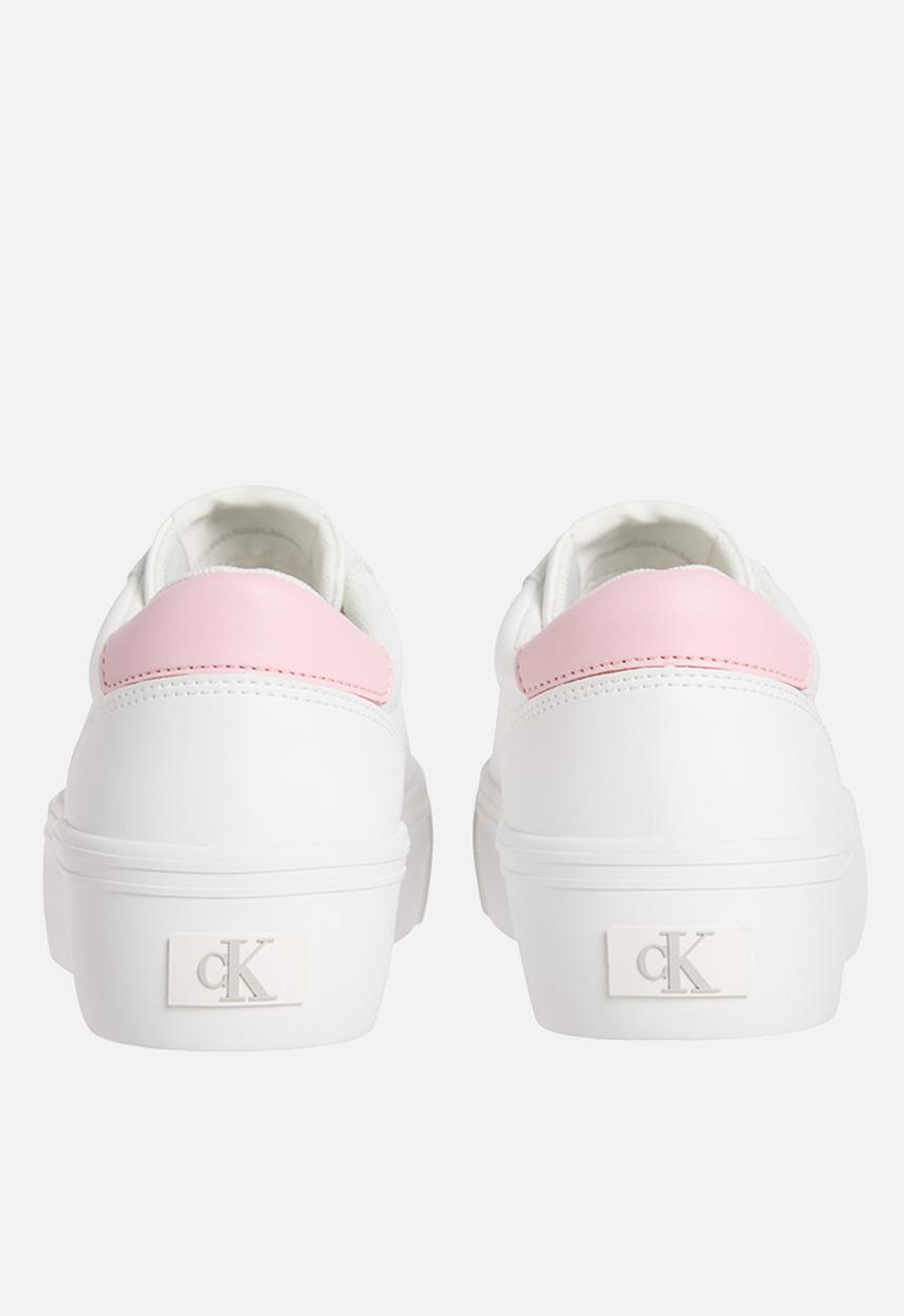 Calvin Klein - Vulcanized Flatform - Bright White/Sweet Pink