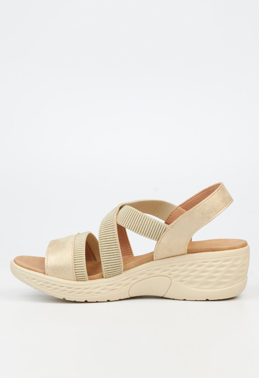 Butterfly Feet - Crest 1 Open Toe Slingback - Neutral