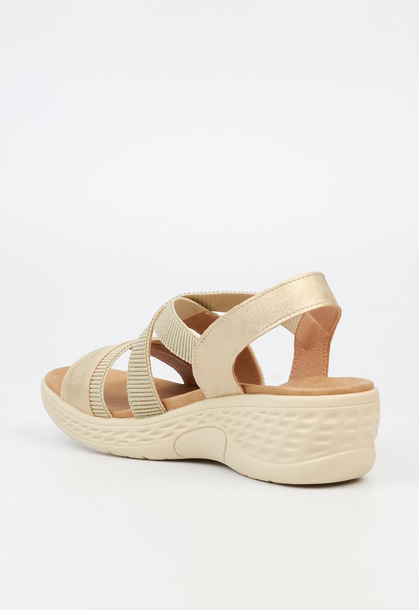 Butterfly Feet - Crest 1 Open Toe Slingback - Neutral