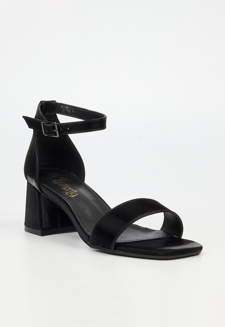 Butterfly Feet - Germaine 1 Open Toe Ankle Strap - Black