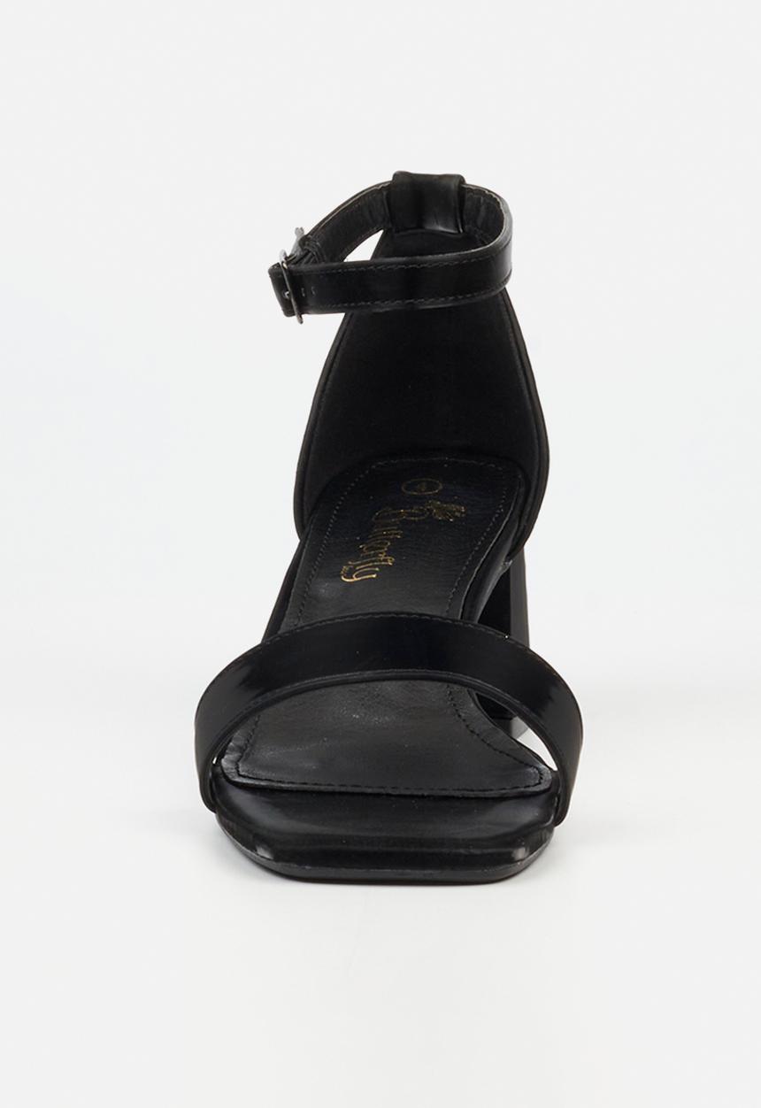 Butterfly Feet - Germaine 1 Open Toe Ankle Strap - Black