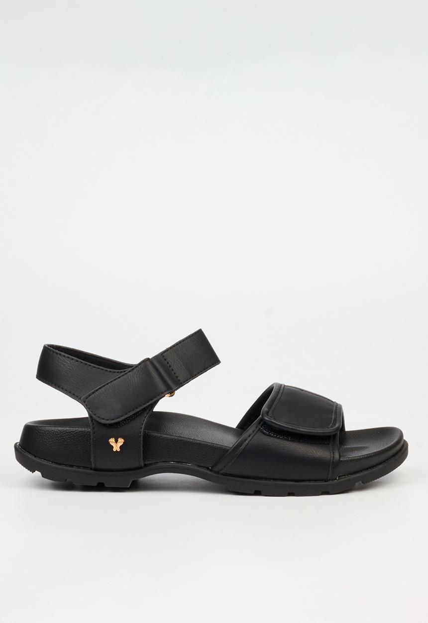 Butterfly Feet - Harlan 1 Open Toe Ankle Strap - Black