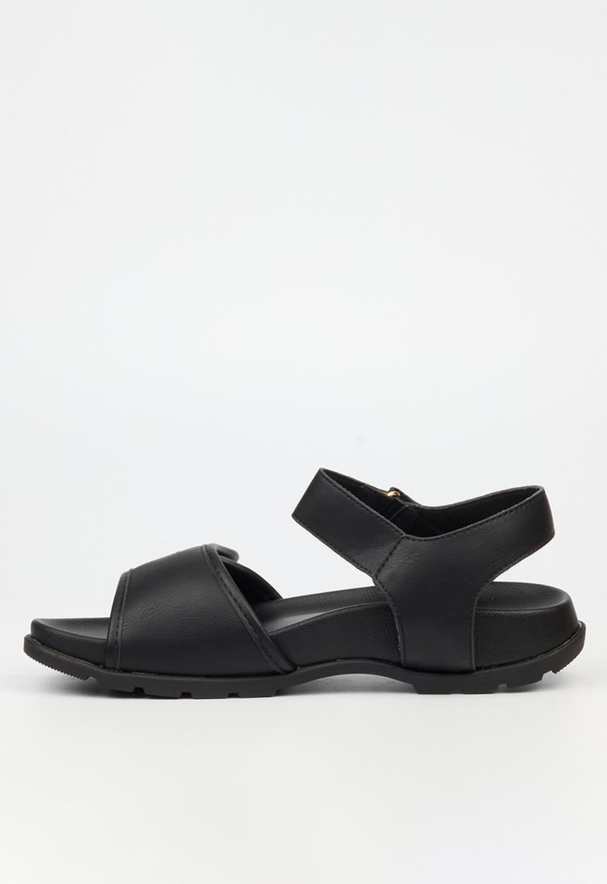 Butterfly Feet - Harlan 1 Open Toe Ankle Strap - Black