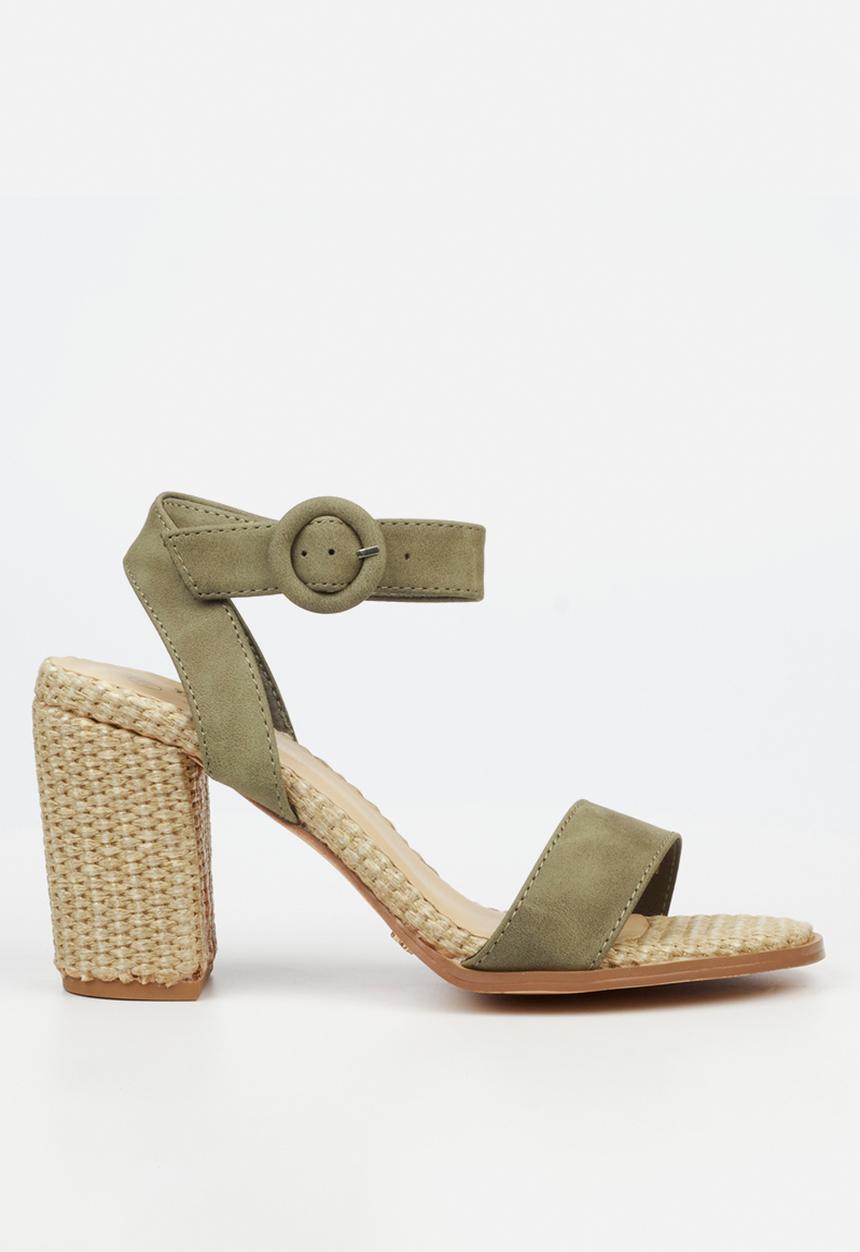 Butterfly Feet - Imogene 1 Open Toe Ankle Strap - Green