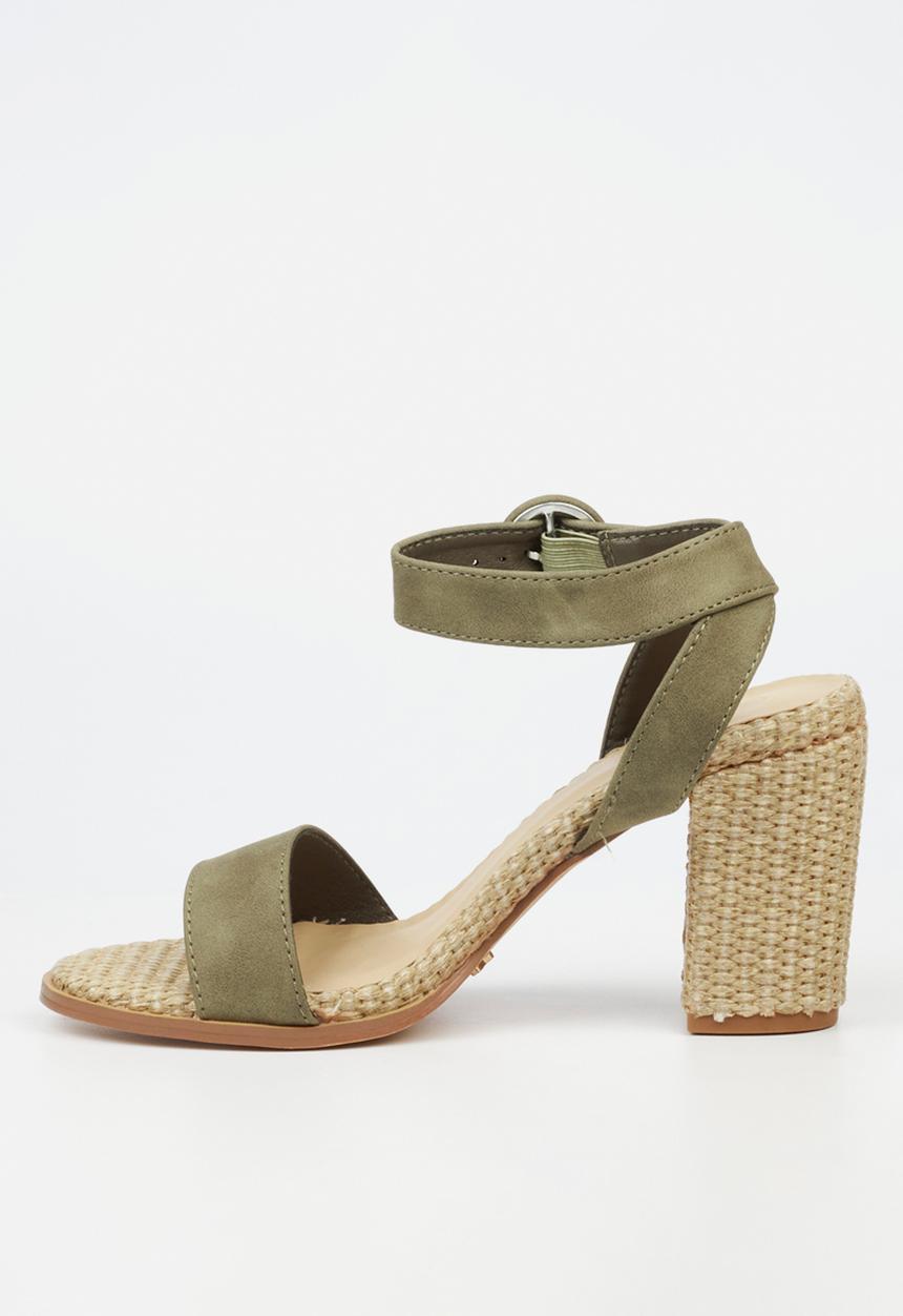 Butterfly Feet - Imogene 1 Open Toe Ankle Strap - Green