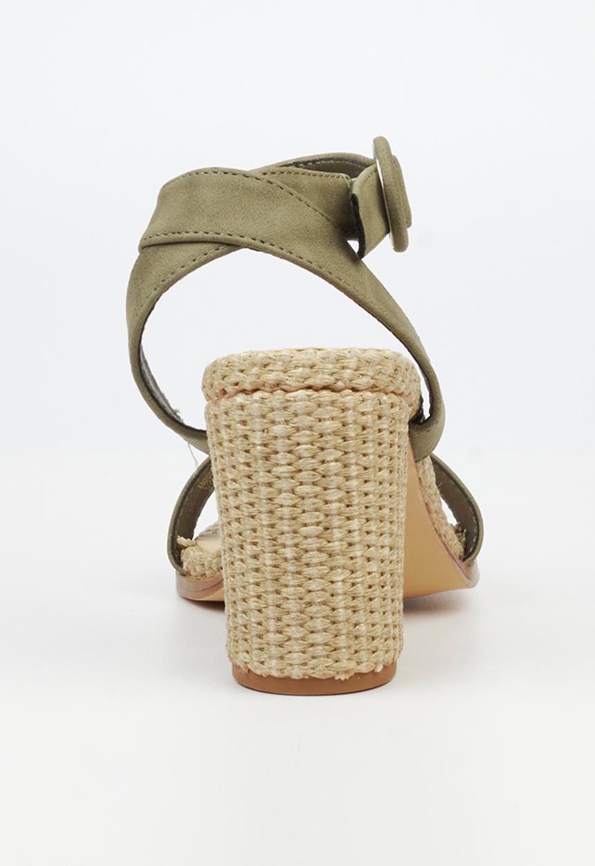 Butterfly Feet - Imogene 1 Open Toe Ankle Strap - Green