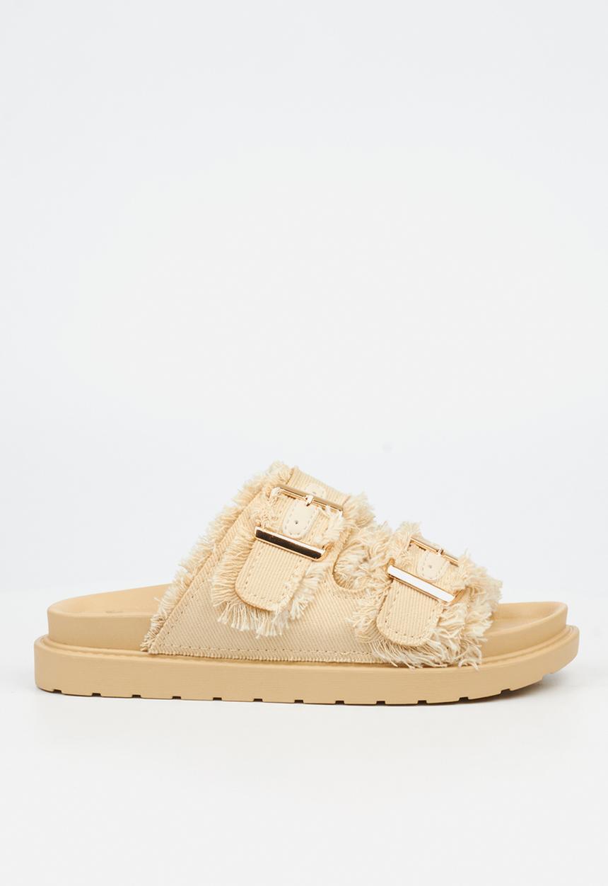 Butterfly Feet - Marina 1 Two Strap Slide - Neutral