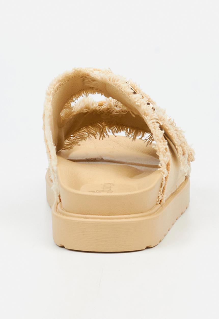 Butterfly Feet - Marina 1 Two Strap Slide - Neutral