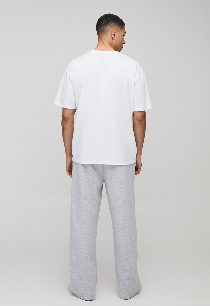 boohooMAN - Oversized Extended Neck Official Man T-Shirt - White