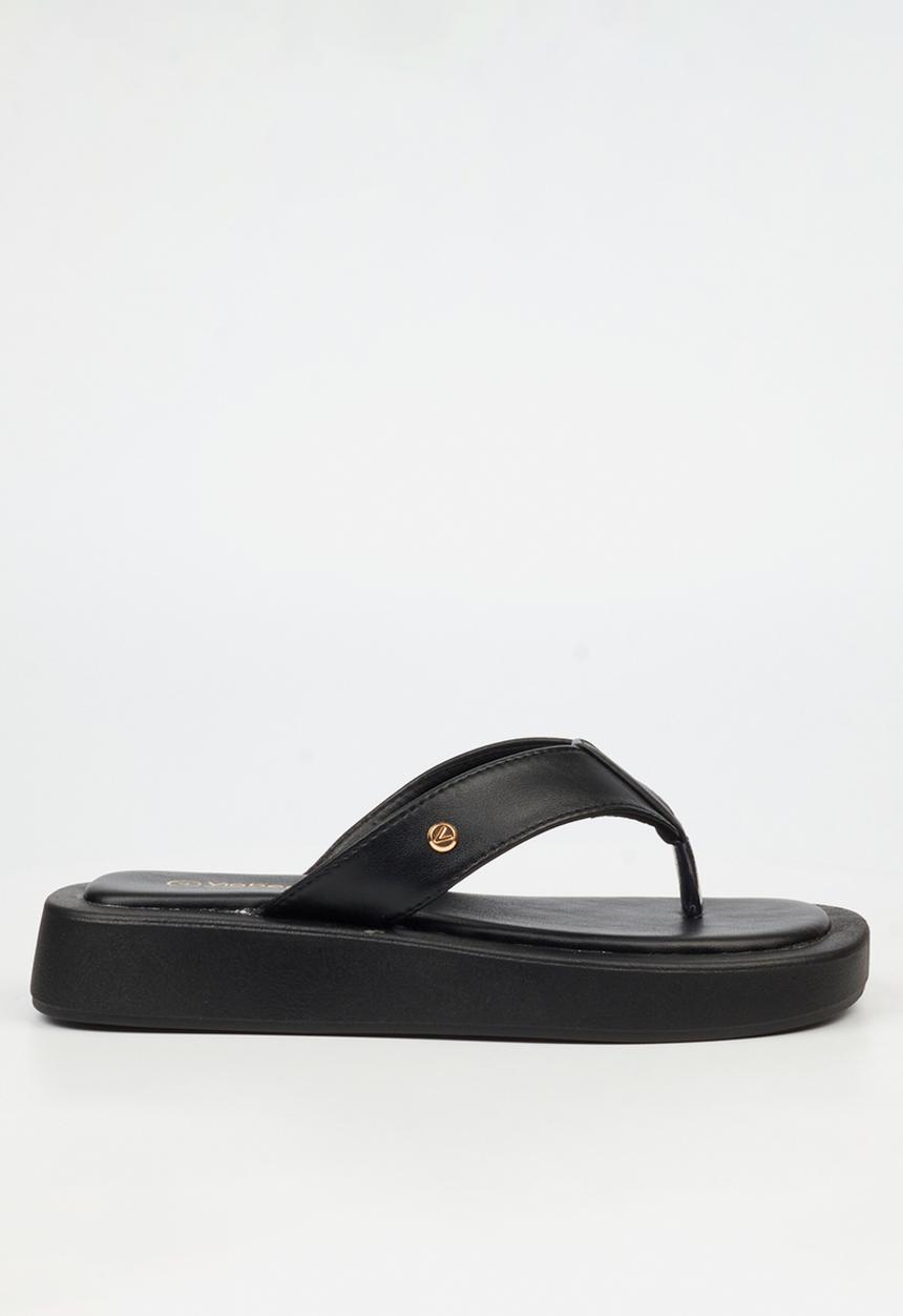 Viabeach - Coconut 30 Thick Toe Thong Sandal - Black