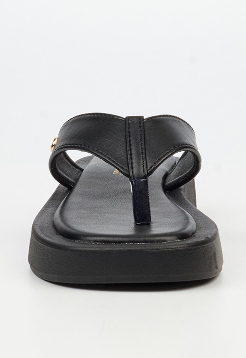 Viabeach - Coconut 30 Thick Toe Thong Sandal - Black