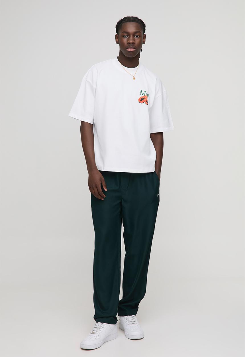 boohooMAN - Oversized Extended Neck Man Papaya T-Shirt - White