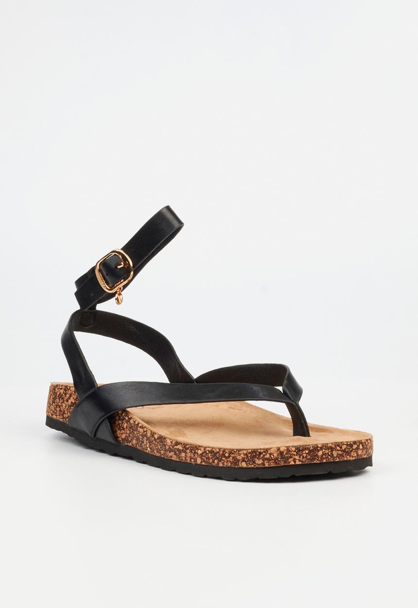 Viabeach - QORK 11 Comfort Sock Toe Thong Qork Sandal - Black