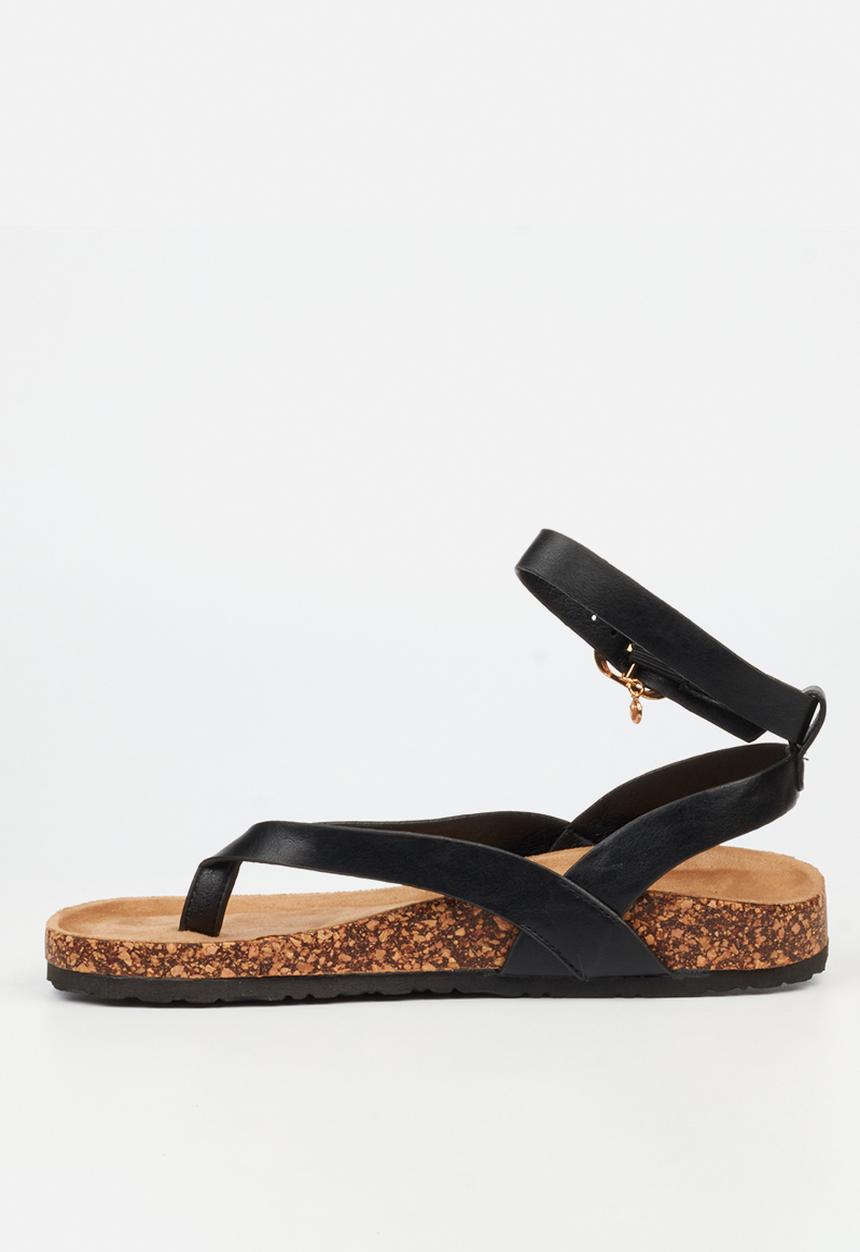 Viabeach - QORK 11 Comfort Sock Toe Thong Qork Sandal - Black