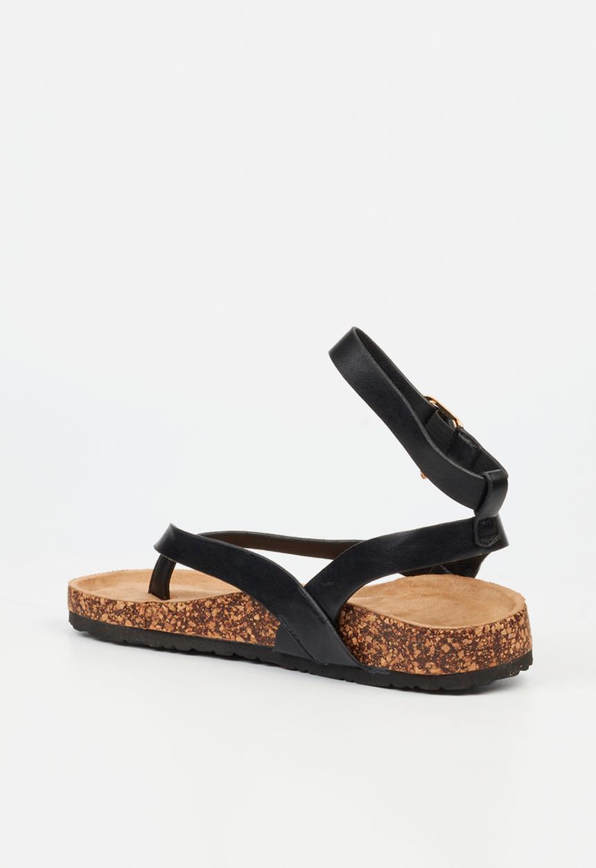 Viabeach - QORK 11 Comfort Sock Toe Thong Qork Sandal - Black