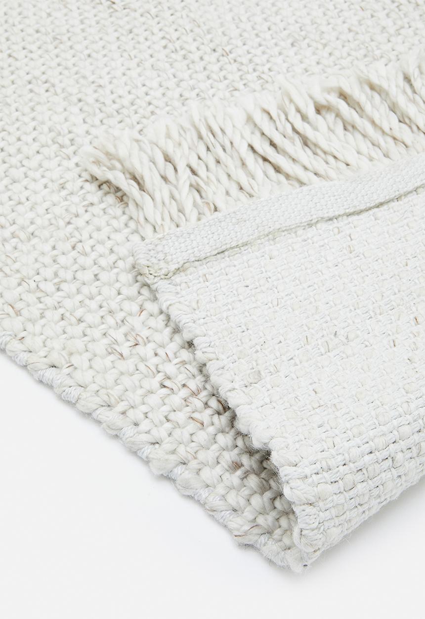Sixth Floor - Handwoven pet rug - ivory 
