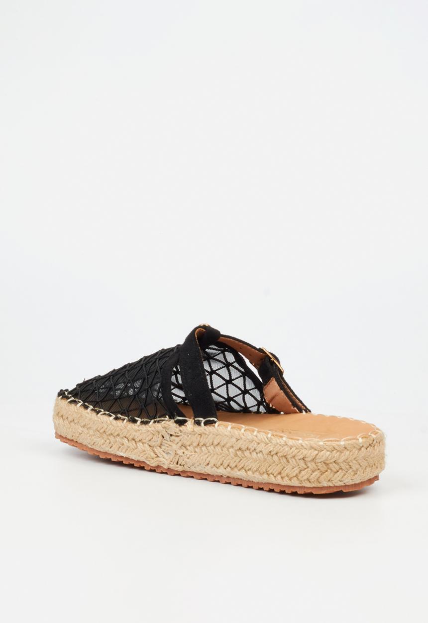 Viabeach - VALLEY 1 Mesh Rope Sandal - Black