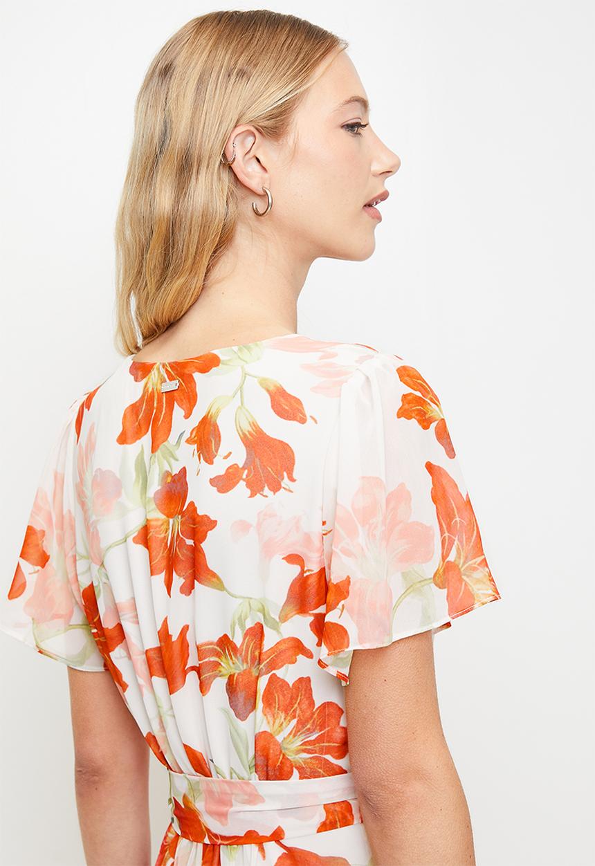 Pringle of Scotland - Irene Floral Midi Wrap Dress - Multi