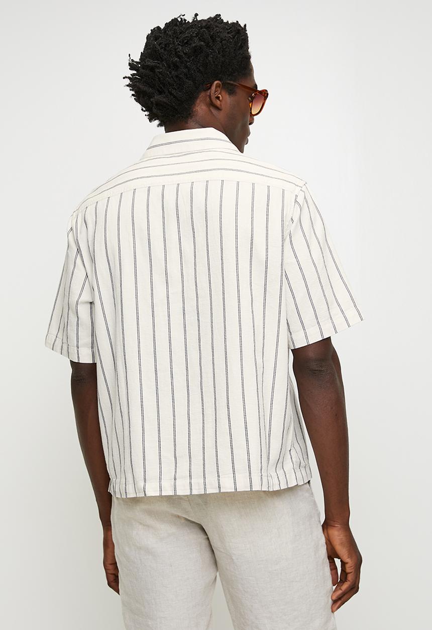 Levi’s® - S/S Resort Collar Stripe - White & Blue
