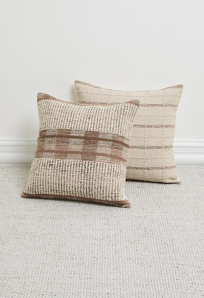 Sixth Floor - Rus woven cushion cover -  Rust