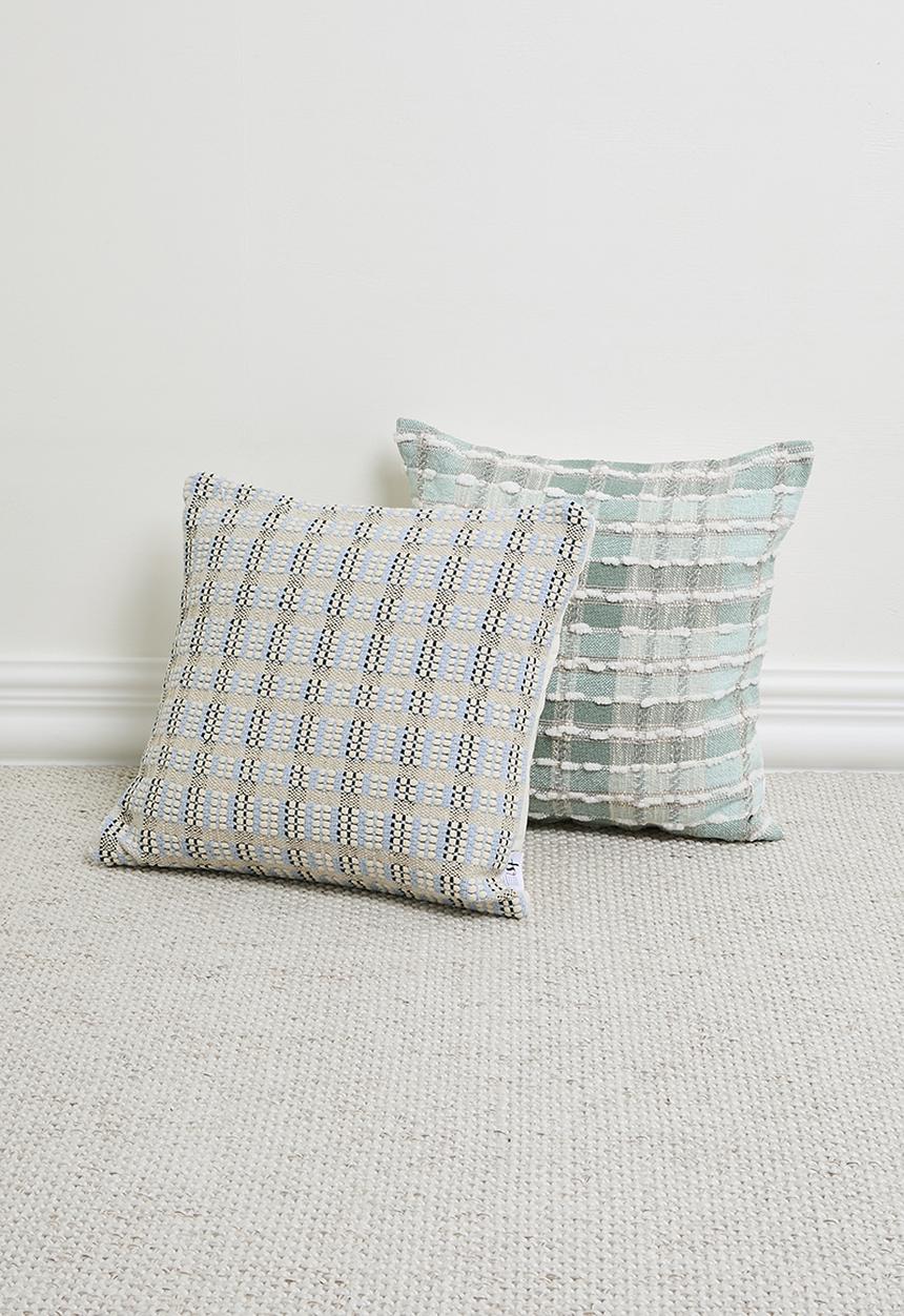 Sixth Floor - Oceana woven cushion cover - blue